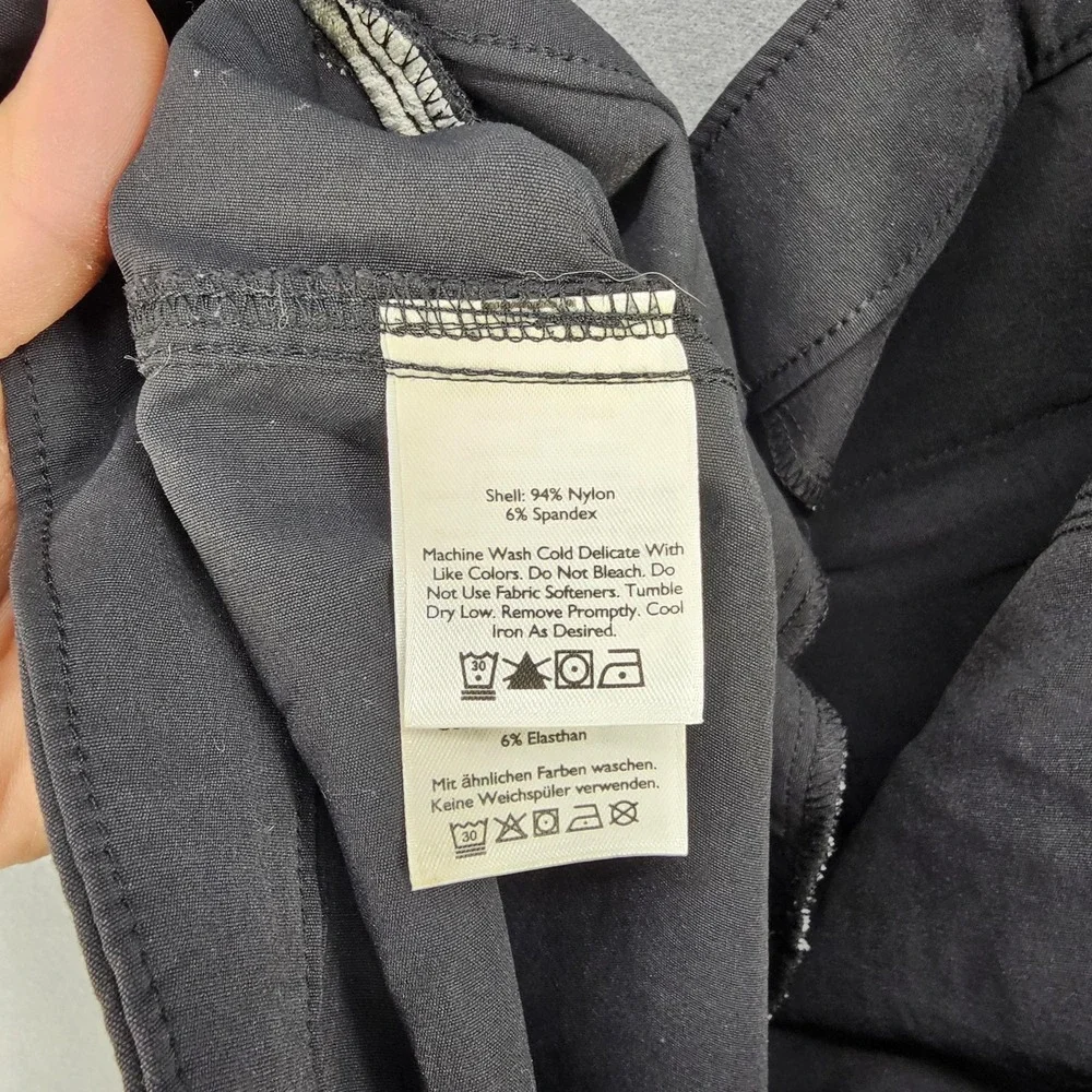 Eddie Bauer Travex Pants Mens 35x32 Black Stretch Chino Performance Travel